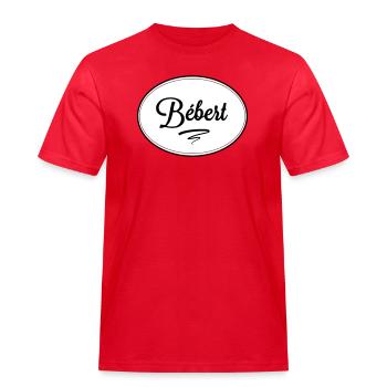 Bébert - T-shirt Workwear homme - rouge - Devant - AI Model Male 185 dark (185cm)