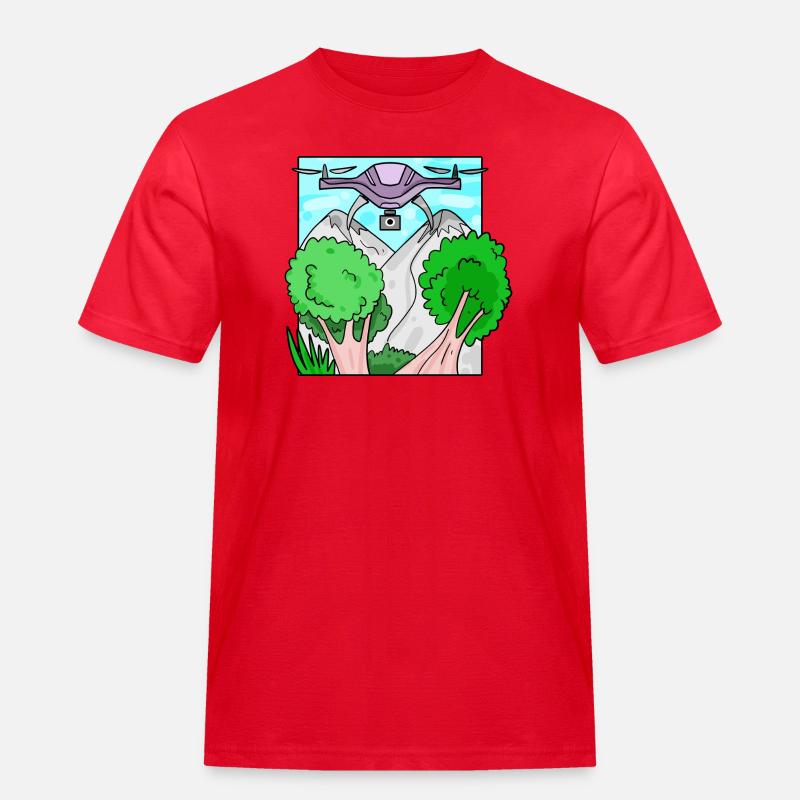 Drone Drone Drones - Men's Workwear T-Shirt - red
