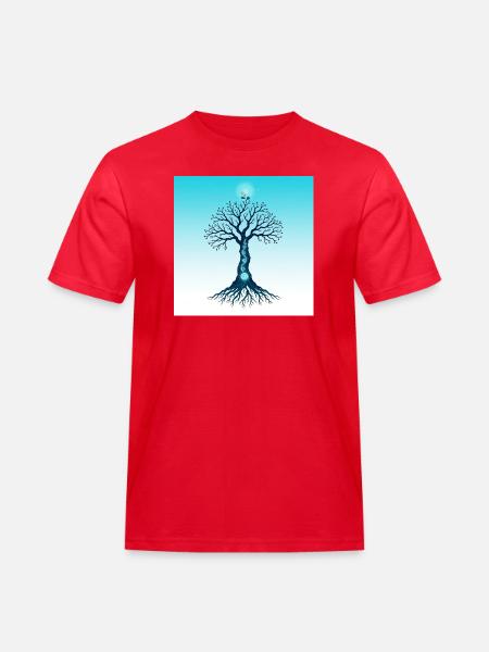 Spiritual Tree - T-shirt Workwear homme - rouge