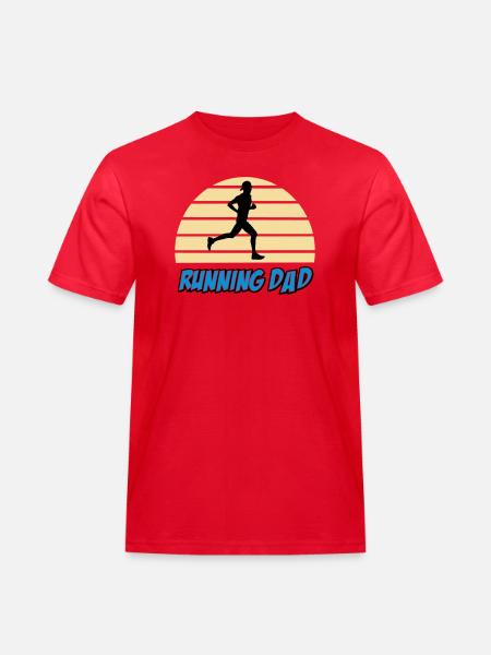 Running dad - T-shirt Workwear homme - rouge
