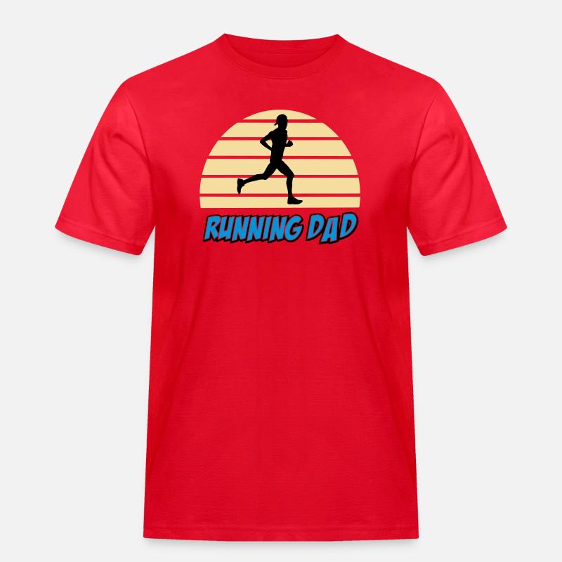 Running dad - Men's Workwear T-Shirt - red