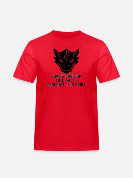 Generated by the Basilisk - Men's Workwear T-Shirt - red