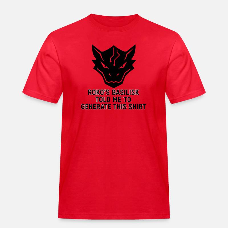 Generated by the Basilisk - Men's Workwear T-Shirt - red