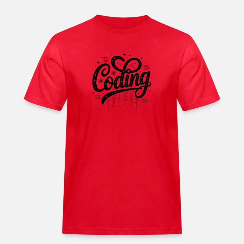 Coding - Cool Technology Design - Men's Workwear T-Shirt - red
