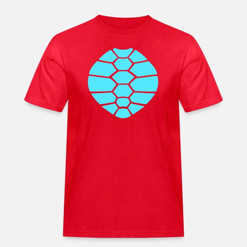 Turtle shell pattern turtle icon cool - Men's Workwear T-Shirt - red