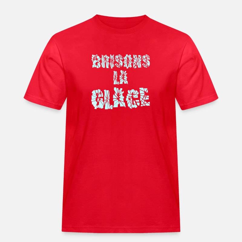 LASS UNS DAS EIS BRECHEN! - Männer Workwear T-Shirt - Rot