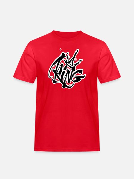 King Graffiti Lettering - Men's Workwear T-Shirt - red