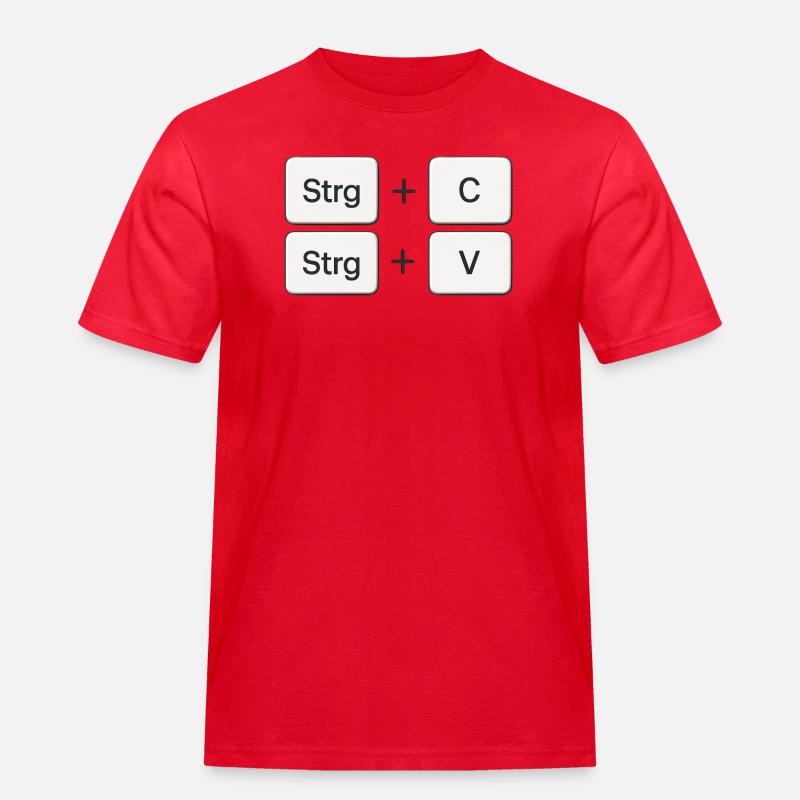 Copy + Paste | Copy + Paste - Men's Workwear T-Shirt - red