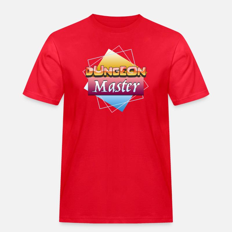 Retro Dungeon Masters Game Design Master - Men's Workwear T-Shirt - red