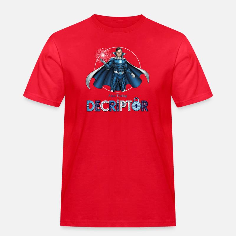 Hero Coder Decryptor - Men's Workwear T-Shirt - red