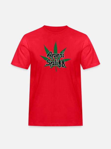 Aperi Spliff - Cannabis - Weed - T-shirt Workwear homme - rouge