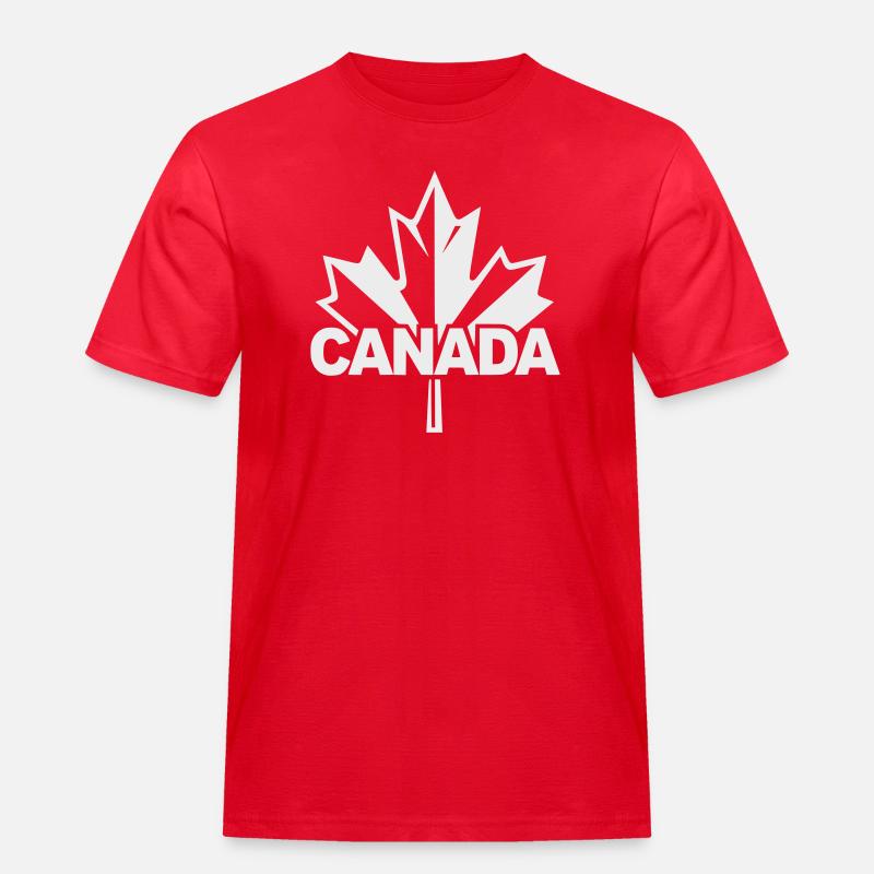 Canada Maple Leaf Logo - Men's Workwear T-Shirt - red