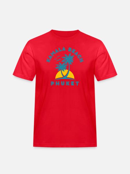 Kamala Beach Phuket Sunset Palm - Men's Workwear T-Shirt - red