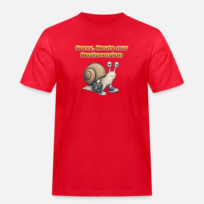 Sorry. Heute nur Basisversion - Männer Workwear T-Shirt - Rot