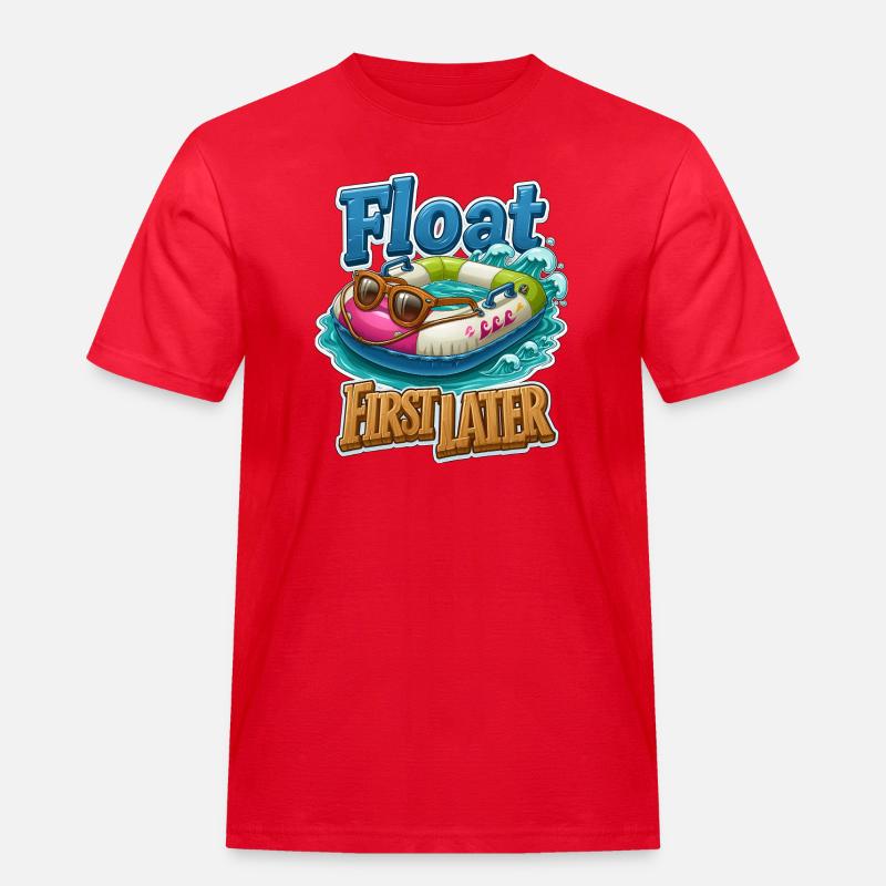 Float First, Later - Men's Workwear T-Shirt - red