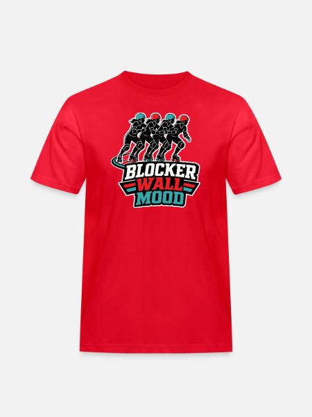 BLOCKER WALL MOOD - Men's Workwear T-Shirt - red
