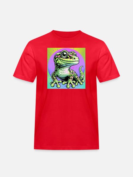 Gecko - Men's Workwear T-Shirt - red