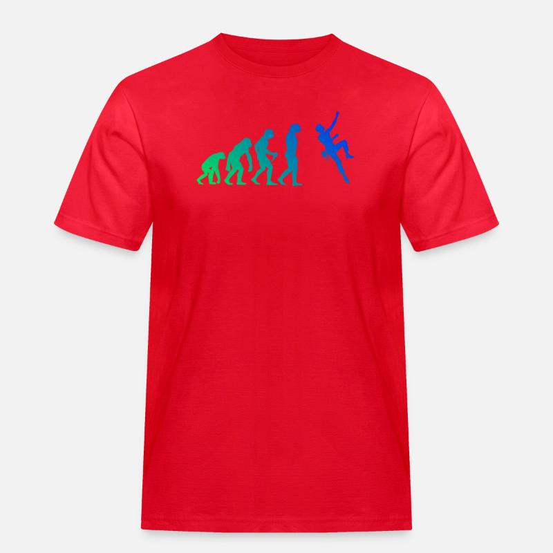 Les éventails d’escalade s’assemblent - T-shirt Workwear homme - rouge