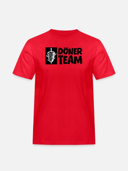 Döner Team - Männer Workwear T-Shirt - Rot