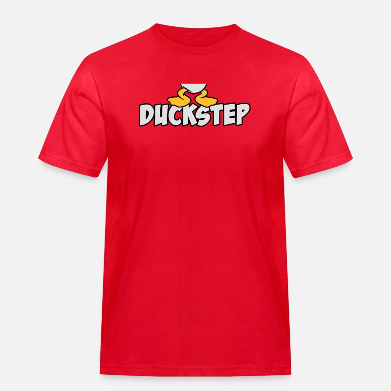 Duckstep (Dubstep) - Männer Workwear T-Shirt - Rot