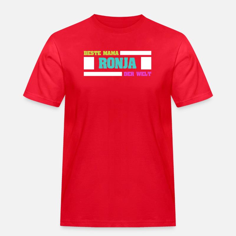 Mutter Ronja - Männer Workwear T-Shirt - Rot