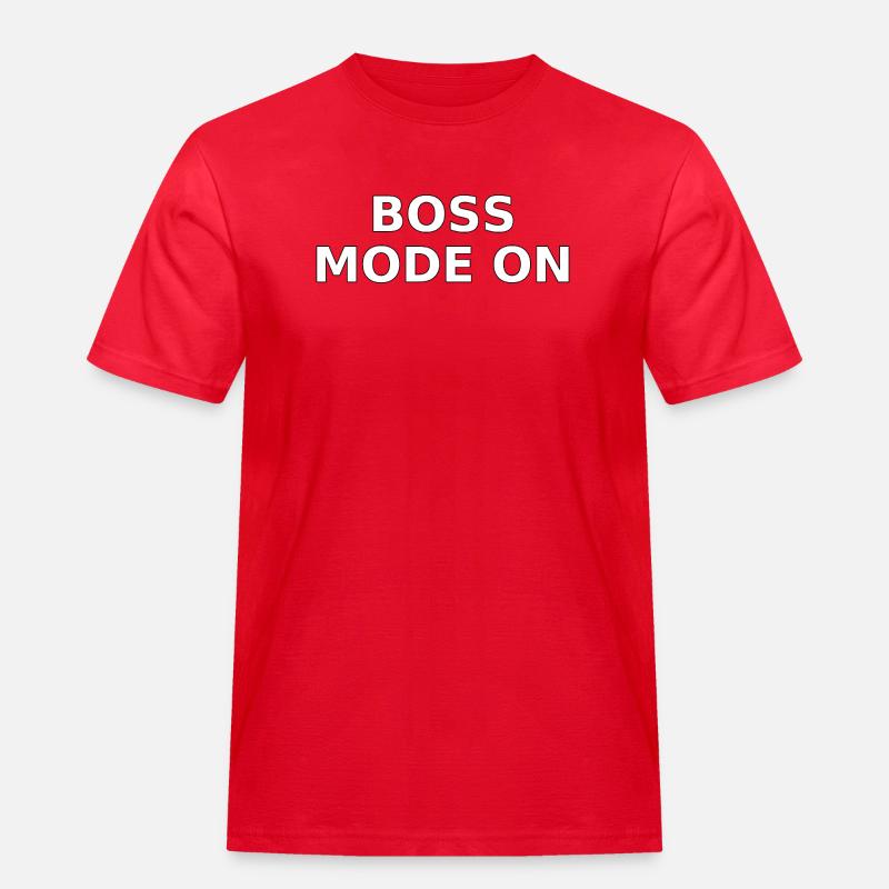 Power-Modus Ein - Männer Workwear T-Shirt - Rot