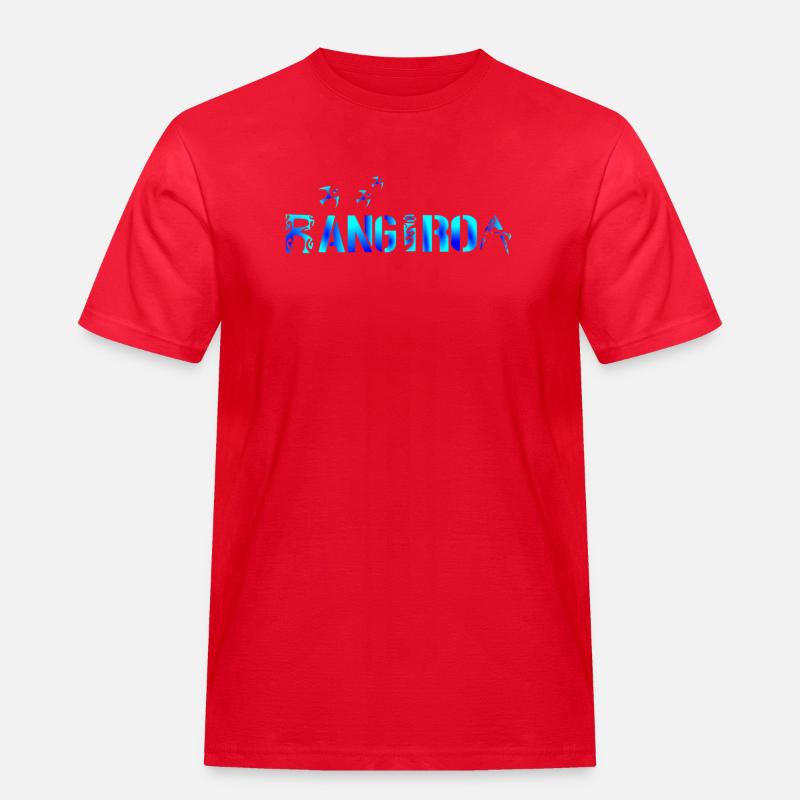 RANGIROA - Männer Workwear T-Shirt - Rot