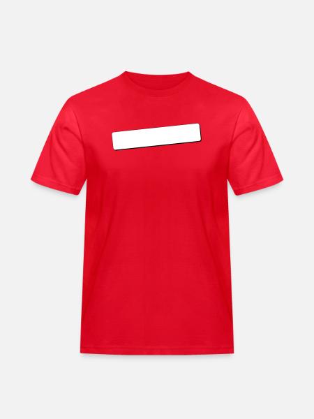 Skrivefelt runde hjørner | skygge | Vektor illustrasjon - Workwear T-Shirt for menn - rød