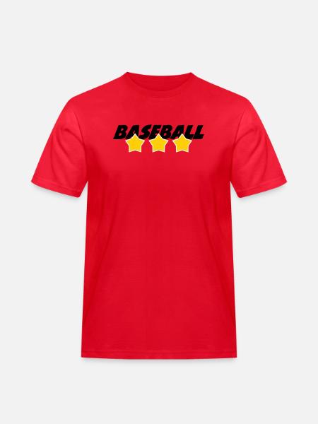 Baseball – Sport - Männer Workwear T-Shirt - Rot