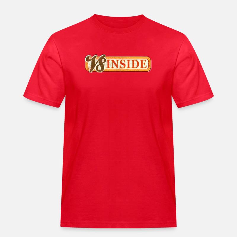 V8 Inside - Männer Workwear T-Shirt - Rot