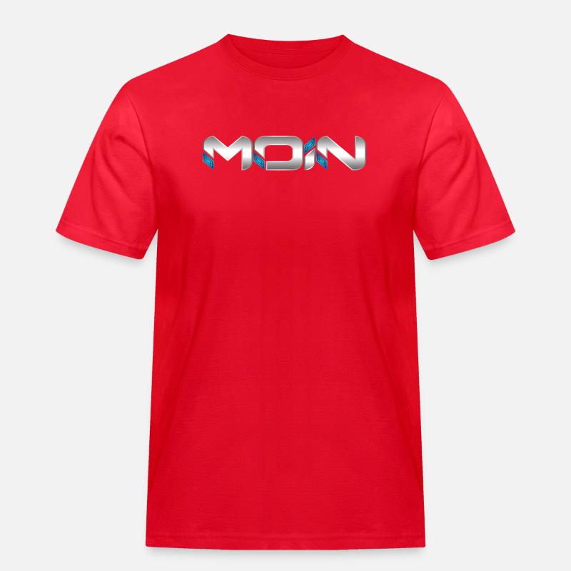 Moin - Männer Workwear T-Shirt - Rot
