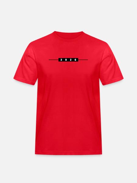 2026 Line - Men's Workwear T-Shirt - red
