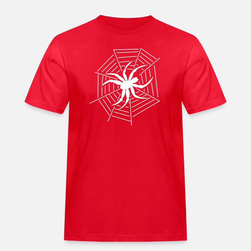 Spinne Spider - Männer Workwear T-Shirt - Rot