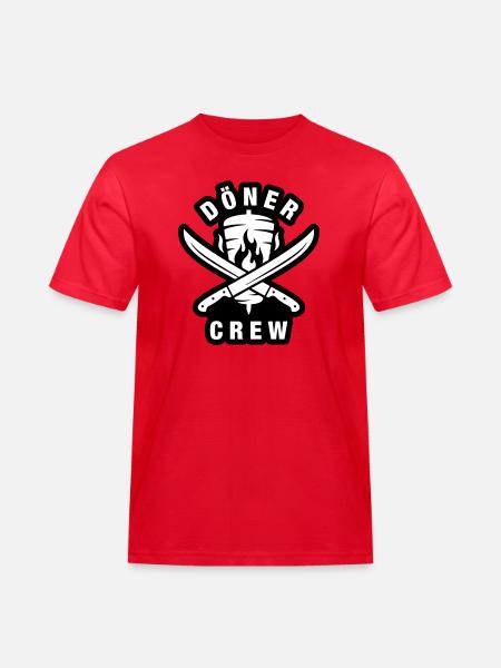 Döner Crew - Männer Workwear T-Shirt - Rot