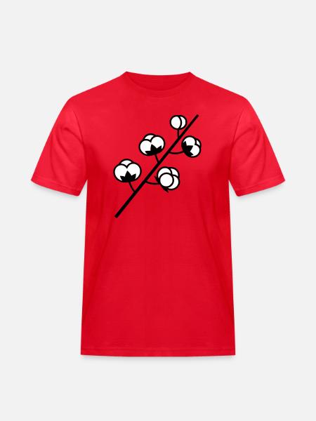 Cotton Branch Plant - Men's Workwear T-Shirt - red
