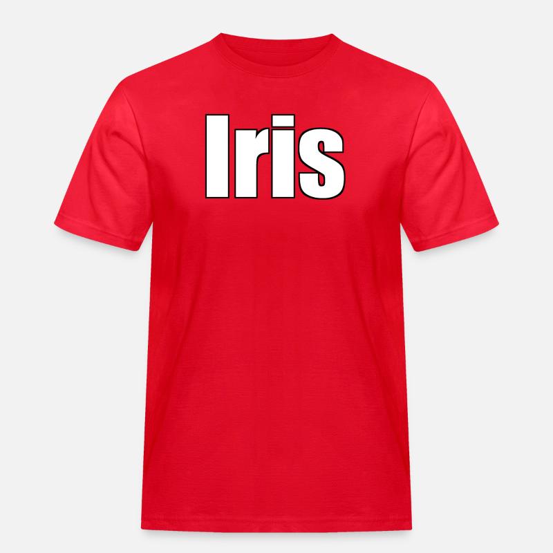 Iris - Männer Workwear T-Shirt - Rot