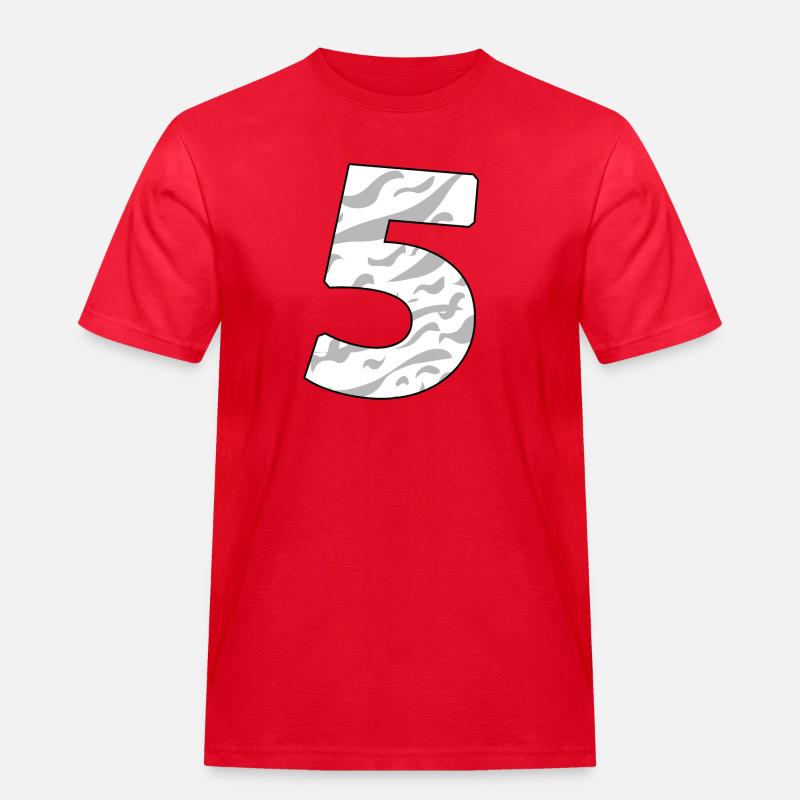 5 - Männer Workwear T-Shirt - Rot