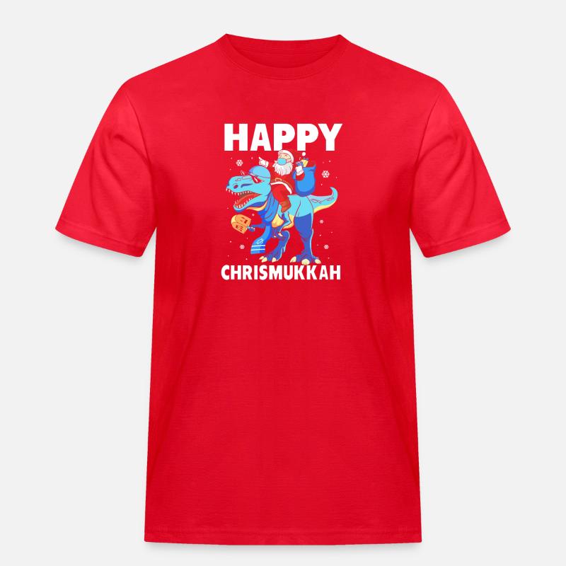 Hanoukka Hanoukka Hanoukka Noël - T-shirt Workwear homme - rouge