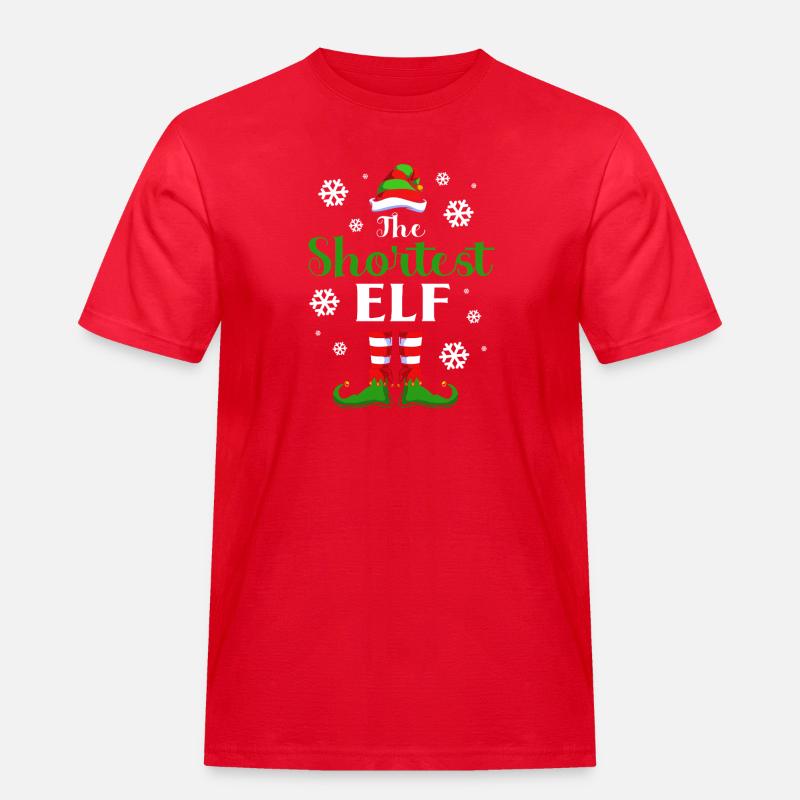 Elfe Elf Weihnachtsgeschenk - Männer Workwear T-Shirt - Rot