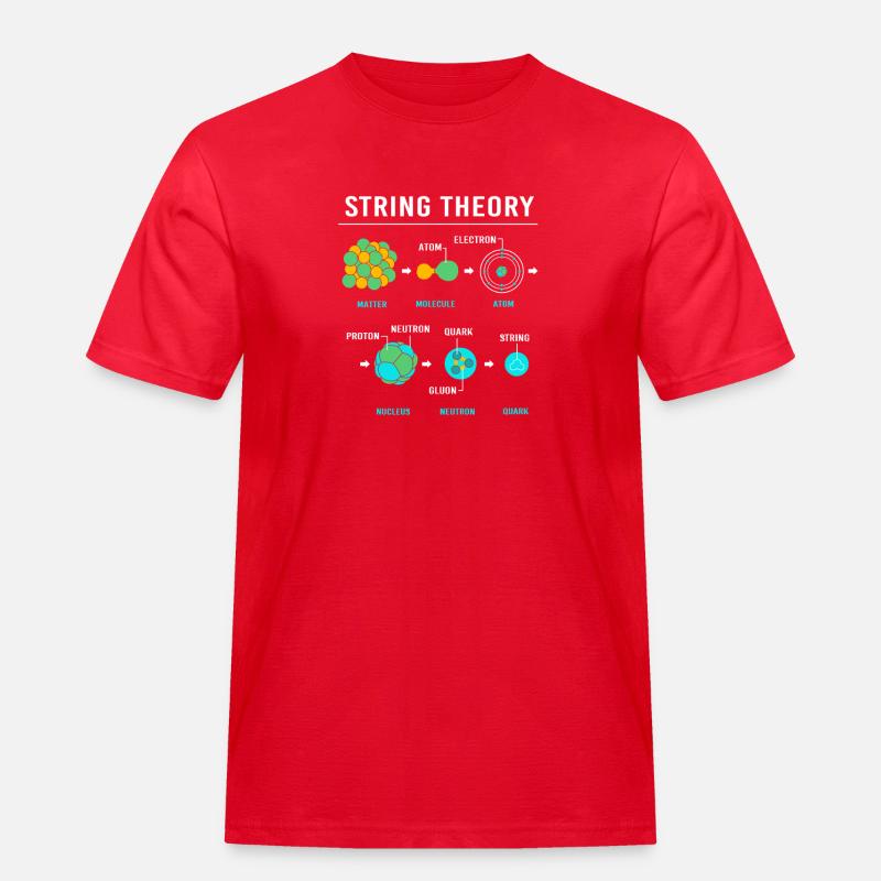 Quantenphysik Quanten Physik Quantensprung - Männer Workwear T-Shirt - Rot
