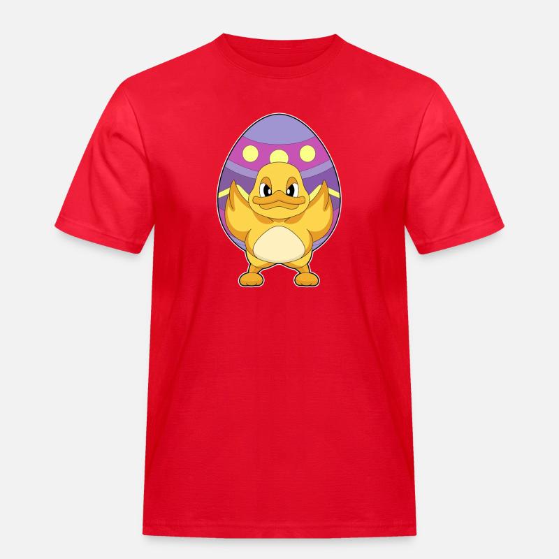 Duck Easter Easter Egg - Men's Workwear T-Shirt - red