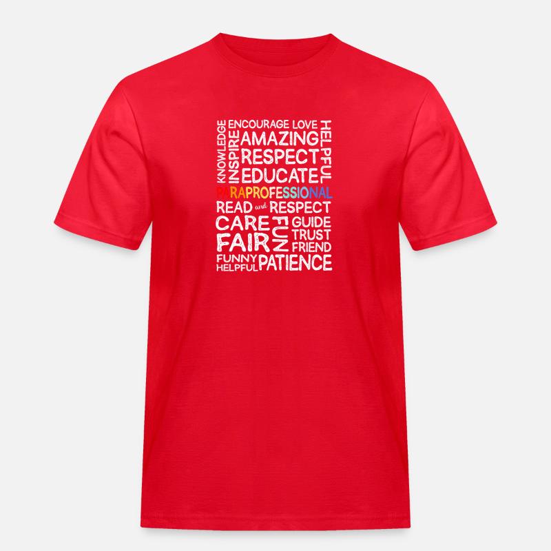 Paraprofessional Paraeducator Lehrerassistent - Männer Workwear T-Shirt - Rot