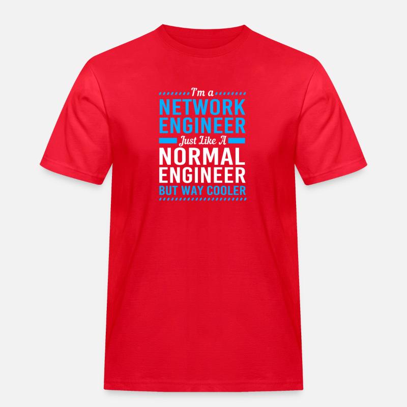 Network Computer Scientist Programmer Admin - Men's Workwear T-Shirt - red
