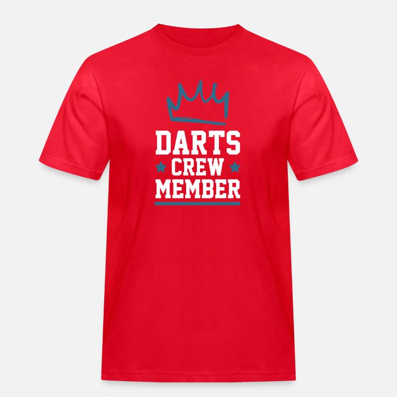 Darts Crew - Männer Workwear T-Shirt - Rot
