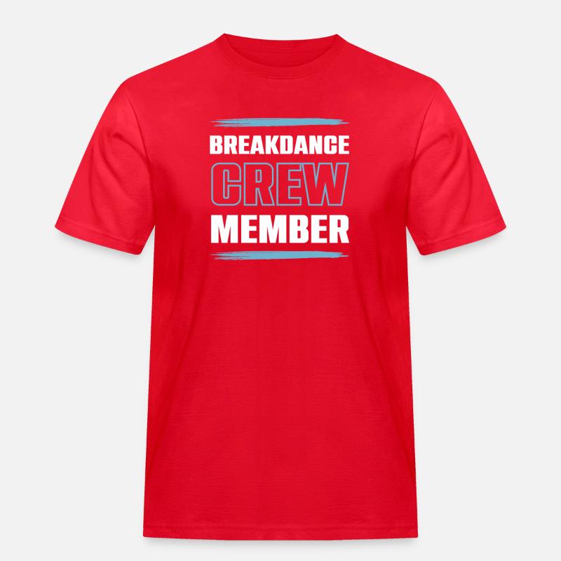 Breakdance Crew - Männer Workwear T-Shirt - Rot