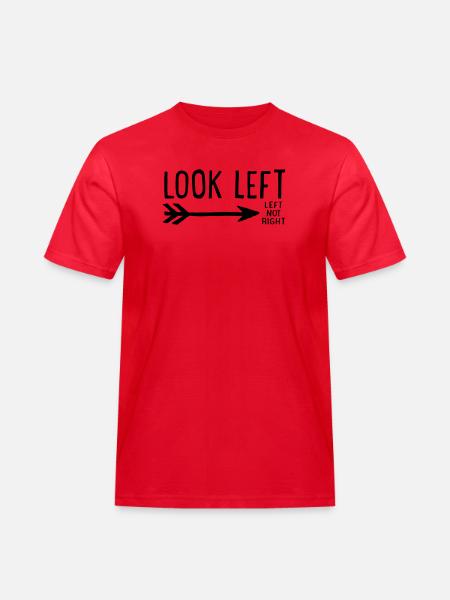 lustig - Men's Workwear T-Shirt - red