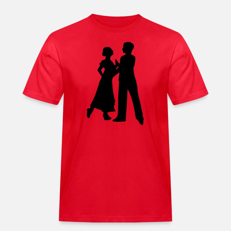 Tanzen - Männer Workwear T-Shirt - Rot