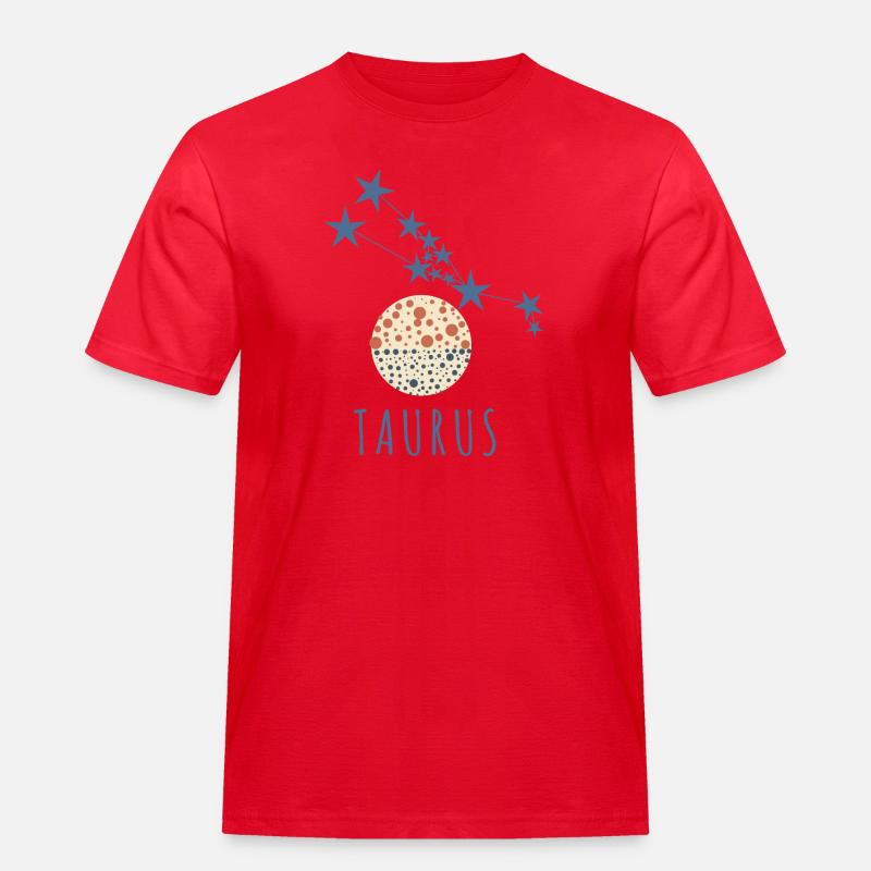 Das Sternbild Stier - Männer Workwear T-Shirt - Rot