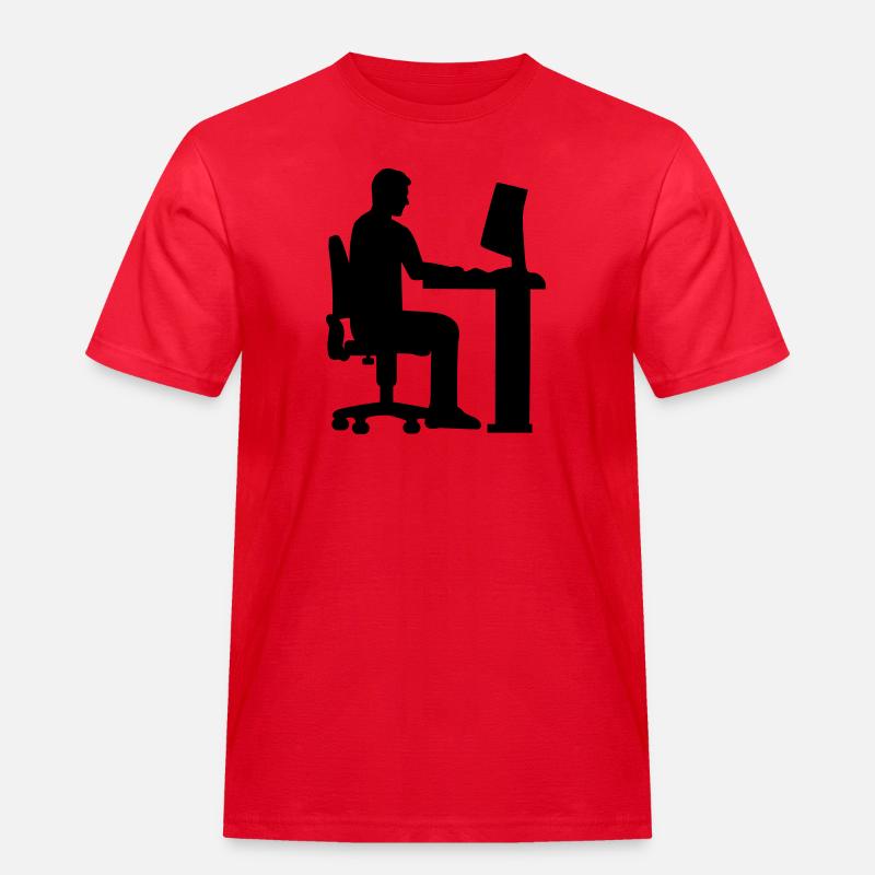 Programmierer - Männer Workwear T-Shirt - Rot