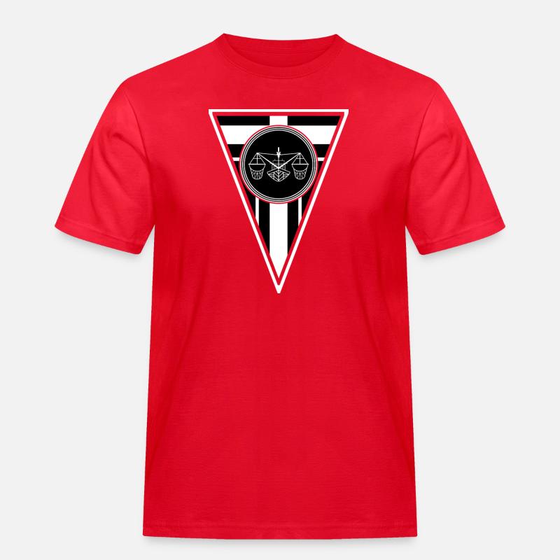 Cooles Geschenk. Kutterfriese - Männer Workwear T-Shirt - Rot